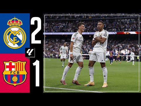 ريال مدريد ضد برشلونة 2 1 ملخص الأهداف لا ليغا 2025 الكلاسيكو برشلونة ريال مدريد