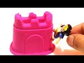 Most Satisfying Video: Kinetic Sand Fun/wonderwoman Breaking The Sand Castle