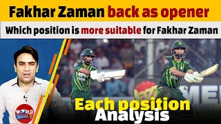 Fakhar Zaman back as opener? Which position is more suitable for Fakhar Zaman