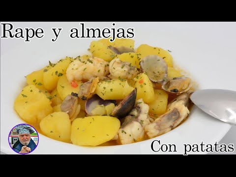 Receta de rape y almejas con patatas - Cazuela de rape y almejas