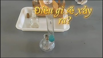 Thí nghiệm axit sufuric H2SO4 tác dụng với đồng (II) oxit CuO | Thí nghiệm hoá học