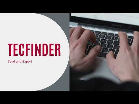 TUTORIAL - Send and Export in WTI TecFinder