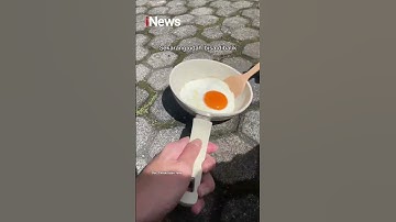 Thumbnail of Waduh! Saking Panasnya Kota Semarang, Telur Pun Bisa Dimasak #Shorts