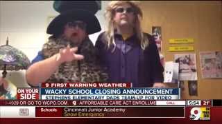Wacky snow day school closing announcement