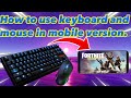 How to use keyboard and mouse on mobile. 【Fortnite】