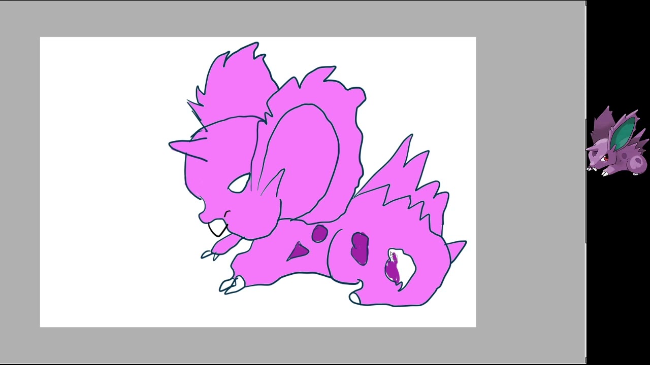How to draw nidoranM