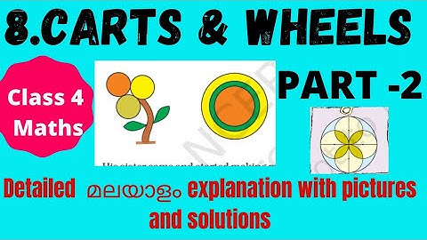 Class 4 maths/ ch -8 /carts&wheels  part 2 malayalam  lesson explanation with solutions & activities