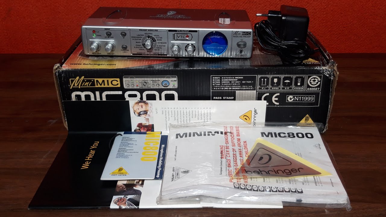 Behringer Mini Mic 800 Preamp Vocal REVIEW & ULASAN (cek unit buat
