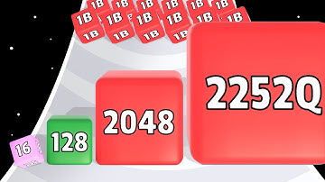 2048 FALL: Merge Cube Infinity, Level Up Number (Max Level)