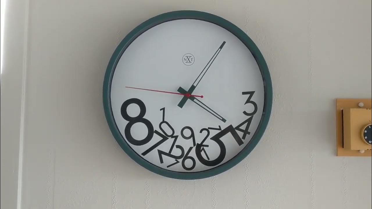 Nextime Dropped Numbers Wall Clock Is Working & Running On The Battery