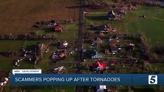 People impacted by tornadoes warned of storm scammers offering help