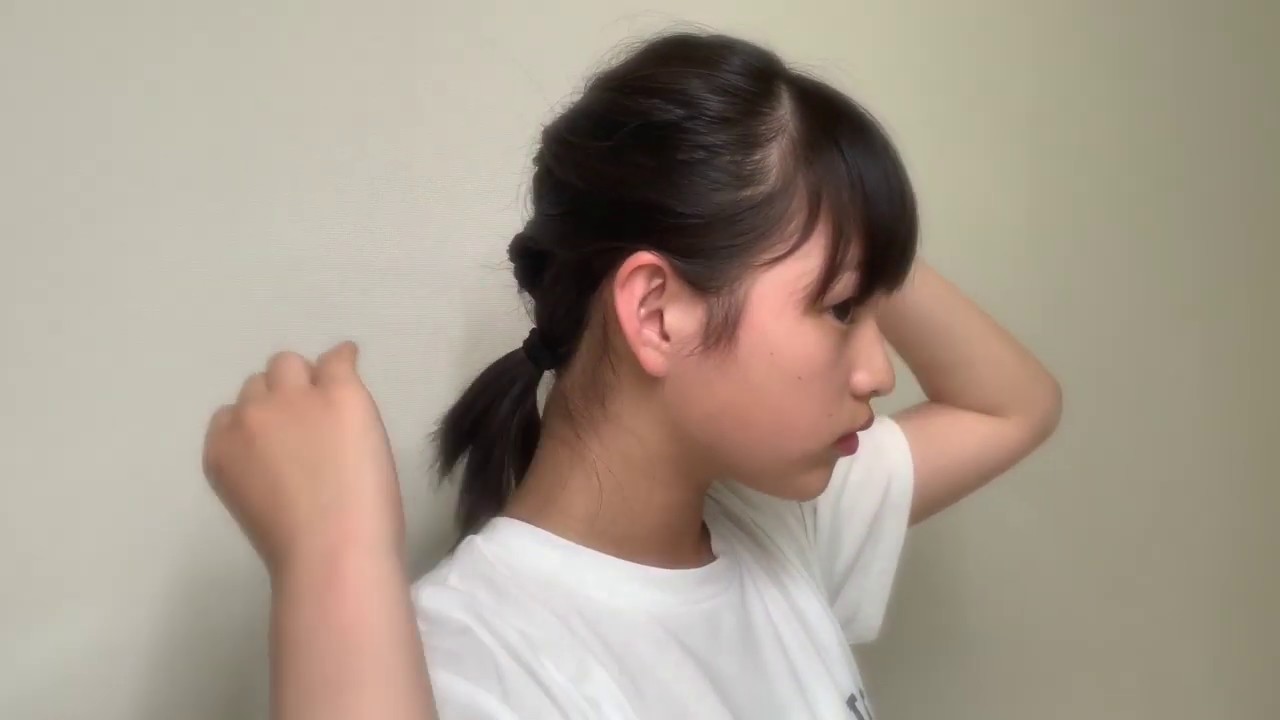 現役中学生 東内彩桜 簡単ヘアアレンジ 2にチャレンジ ハピプル スタジオアーリー Youtube