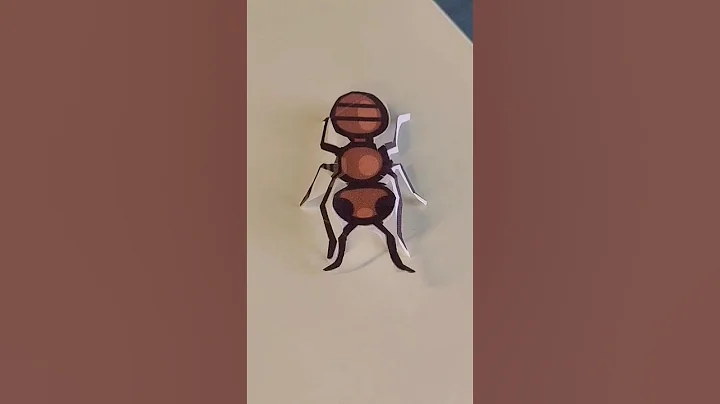 paper craft 3D ant #papercraft #shorts #ytshorts #shortsfeed #shortsvideo