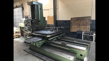 4" TOS W100A TABLE TYPE HORIZONTAL BORING MILL, 1994