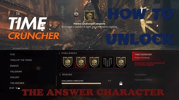 THE ANSWER CHARACTER NEW TIME CRUNCHER CHALLENGE GUIDE - THE SHADOWED THRONE DLC2 - COD WW2 ZOMBIES