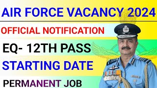 indian air force y group open rally vacancy 2024✅indian air force y group open rally recruitment2024