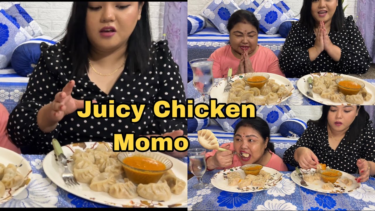 Homemade Juicy Chicken Momo 🥟 Recipe || Chicken Momo Mukbang Failed 😞