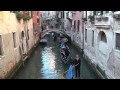 Gondolas and Taxi Rush in Venice