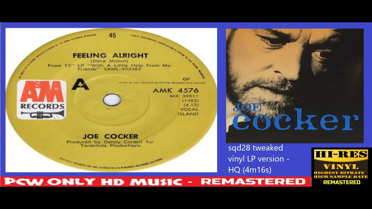 JOE COCKER = Feeling Alright (1969) =sqd28 tweaked vinyl LP