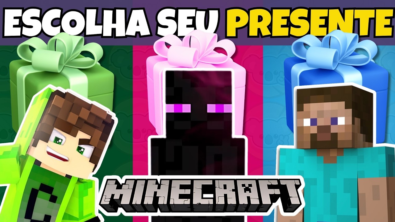 🎁🧊 ESCOLHA SEU PRESENTE UM FILME MINECRAFT 🟢 | Jogo das Escolhas  