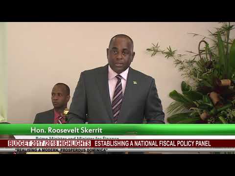 BUDGET 2017 2018 HIGHLIGHTS :   ESTABLISHMENT OF A NATIONAL FISCAL POLICY PANEL