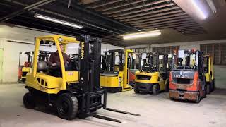 2019 Hyster H50FT 5000lbs Used LP Gas Pneumatic Forklift - U4190T