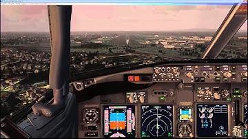 PMDG 737 NGX | Landing at London Gatwick (EGKK) | FSX