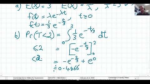 Exponential Probability Distribution with Integration 2