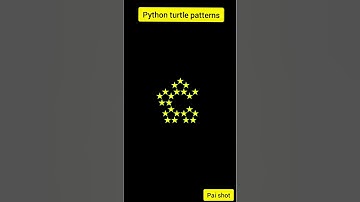 Star fractal with python turtle #shorts😍😍