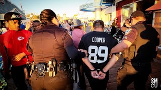 Police Officers Arrest Unpermitted Vendor at Santa Monica Pier