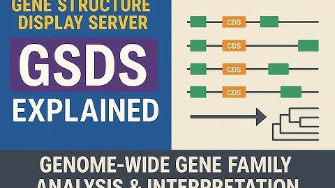 Gene Structure Display Server (GSDS) Explained | Genome-Wide Gene Family Analysis & Interpretation