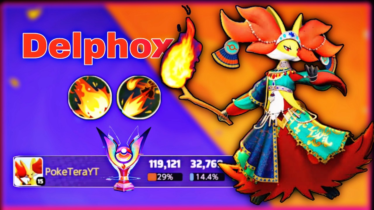 Delphox Again Did 100k+ Damege in Master Rank Match Pokémon Unite || PokeTeraYT