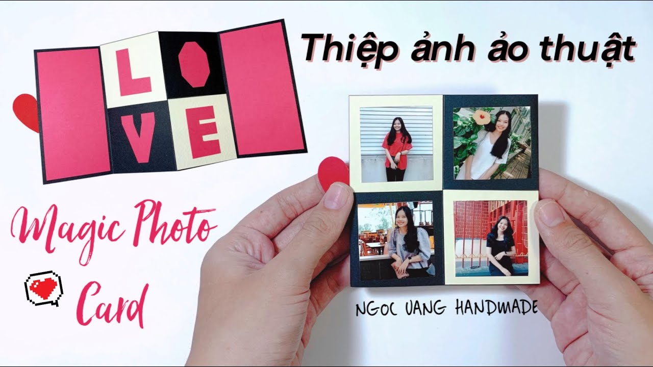 magic photo card thiỆp Ảnh Ảo thuẬt magic card ngoc