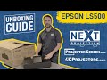 Epson EpiqVision Ultra LS500 4K Pro-UHD UST Laser Projector Unboxing and First Look