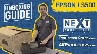 Epson EpiqVision Ultra LS500 4K Pro-UHD UST Laser Projector Unboxing and First Look