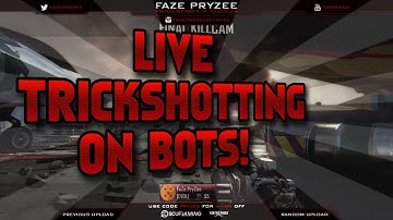 FaZe PryZee | LIVE Trickshotting on Bots! | Episode 1 (BO2)