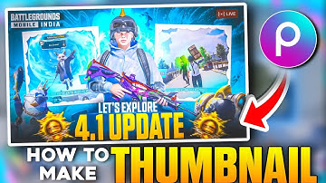How to Make PUBG & BGMI 4.1 Update Thumbnail in PicsArt | New Thumbnail Editing Tutorial 2025