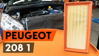 PEUGEOT 208 Motor levegőszűrő beszerelése: videó útmutató