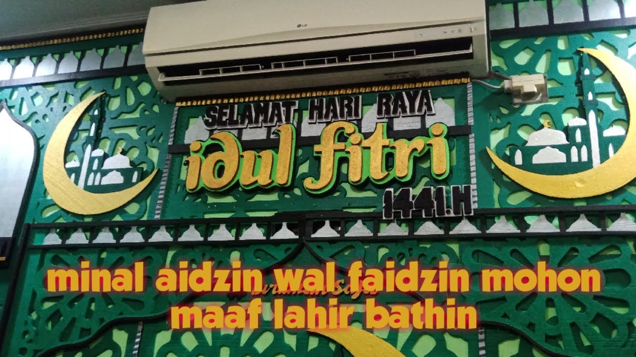  Dekorasi  idul  fitri  styrofoam  YouTube