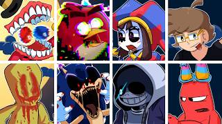 Digitalizing Fnf Hd Everyone Sings Origin Of Pomni