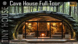 TINY HOUSE 2024: World's Most Unique Airbnb! Cave House Full Tour! (Amazing Interior)