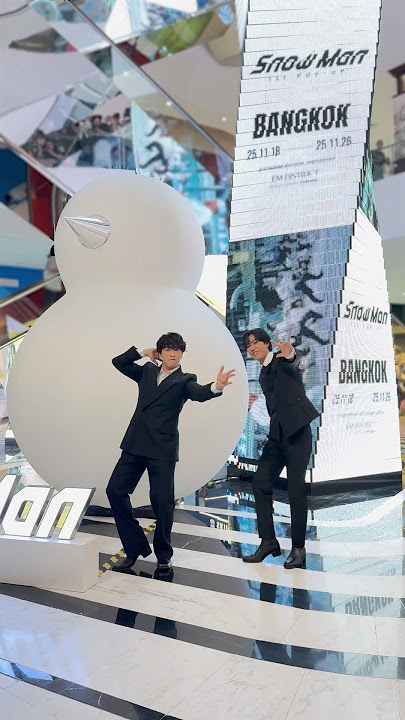In BANGKOK⛄️🕶️#SnowMan1stPOPUP#SnowMan1stPOPUP_BANGKOK#SnowMan #カリスマックス#阿部亮平 #宮舘涼太