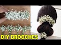 How to make Bridal Veni for beginners | DIY floral brooches | Happy New Year