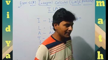 12th math, Integration Lecture-9(Integration by parts)Lalji prasad book solutions,Ex-3