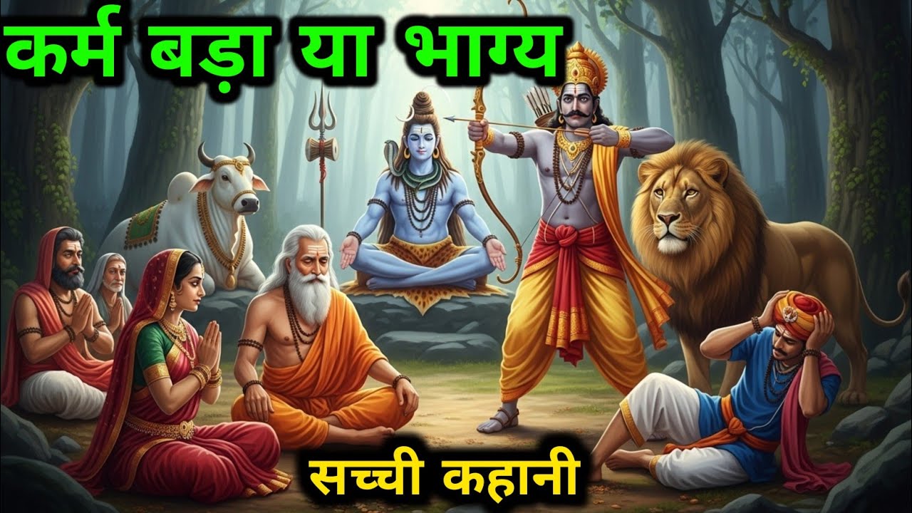 कर्म और भाग्य की सच्ची परीक्षा | hindi kahani | motivation Stories | Bhagwat Geeta | #mahadev 