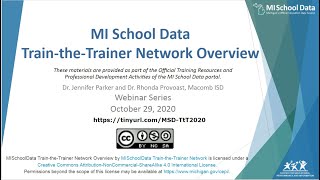 MISchoolData: Train The Trainer Network 10-29-2020