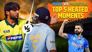 TOP 5 India vs Pakistan Moments- The greatest Cricket rivalry | Gautam Gambhir vs Shahid Afridi