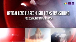 렌즈 플레어 화면전환 효과소스 Optical Lens Flares + Light Leaks Transitions 6 Pack - 무료 다운로드