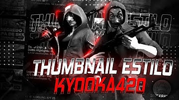 COMO FAZER THUMBNAIL ESTILO @KYOOKA420 NO ANDROID-PS CC