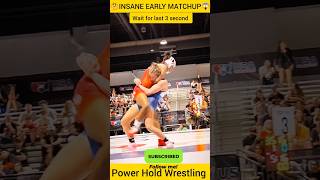 🤔INSANE EARLY MATCHUP😱 #wrestling #sports #shortsfeed